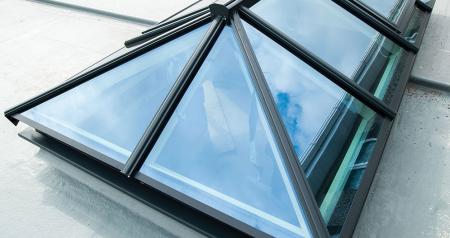 Exterior view of lantern roof