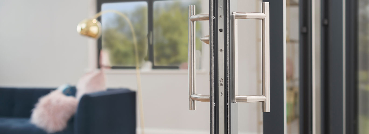 Slimline Aluminium Sliding Door - Rococo